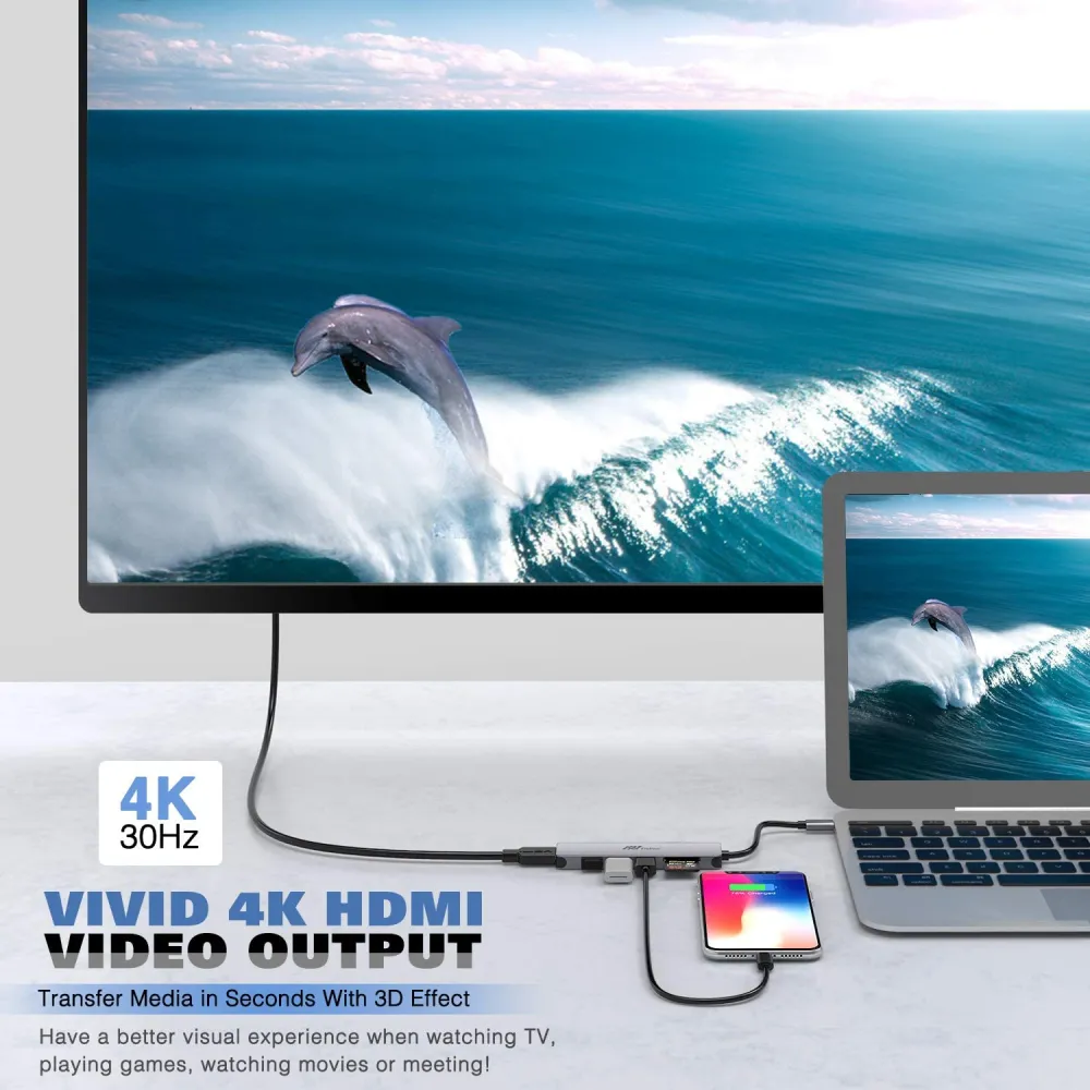 Hub USB-C FlePow 7-en-1 © FlePow